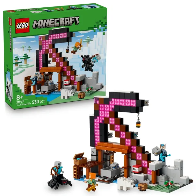 【LEGO 樂高】Minecraft 21277 十字鎬礦場(麥塊 電玩遊戲 兒童玩具 積木)