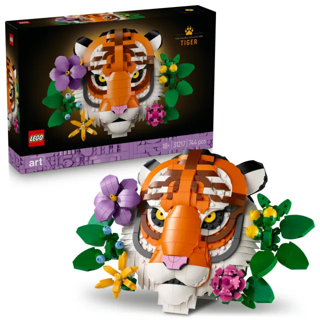 【LEGO 樂高】Art 31217 動物群系列－老虎(花卉植物 居家擺設 裝飾畫 玩具模型)