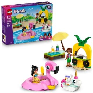 【LEGO 樂高】Friends 42658 獨角獸和紅鶴泳池派對(動物玩具 家家酒 居家擺設 兒童玩具)