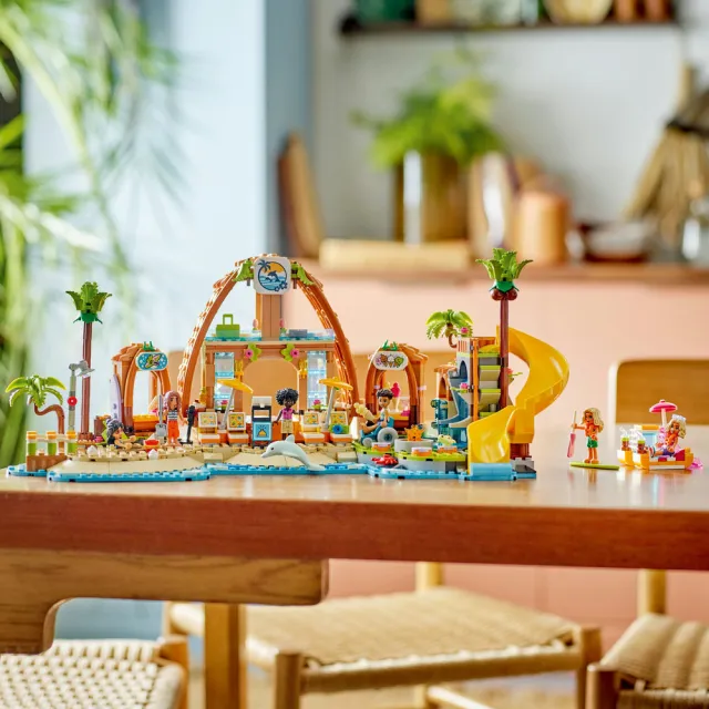 【LEGO 樂高】Friends 42673 家庭假期海灘度假村(家家酒 居家擺設 積木 兒童玩具)