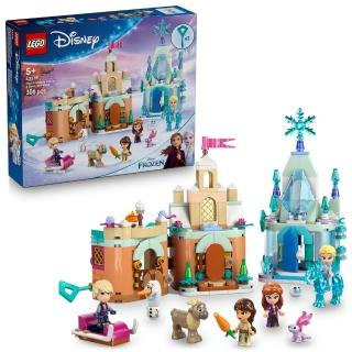 【LEGO 樂高】迪士尼系列 43278 迷你艾倫戴爾城堡和艾莎的冰雪宮殿(冰雪奇緣 居家擺設 玩具模型)