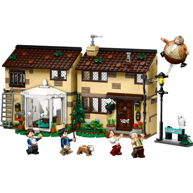 【LEGO 樂高】哈利波特系列 76451 水蠟樹街：瑪姬姑姑來訪(Harry Potter 水蠟樹街 兒童玩具 積木)