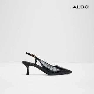 【ALDO】ADAN-壓紋尖頭跟鞋-女鞋(黑色)