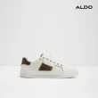【ALDO】BERENTERIEL-壓紋拼接小白鞋-女鞋(白色圖騰)