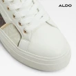 【ALDO】BERENTERIEL-壓紋拼接小白鞋-女鞋(白色圖騰)