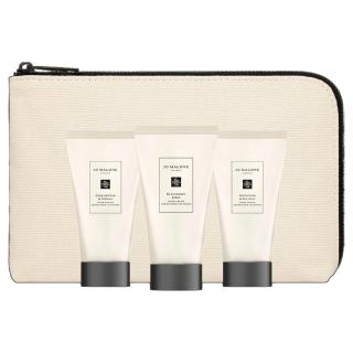 【Jo Malone】明星香氛潤澤護手霜三入組30mlx3(國際航空版.英國梨與小蒼蘭/黑莓子與月桂葉/鼠尾草與海鹽)