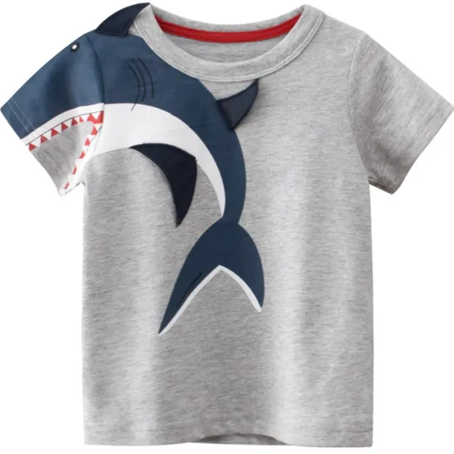 【Baby 童衣】男童夏季短袖T-Shirt 短袖圓領上衣 兒童短T恤 韓版百搭上衣 89127(共１色)