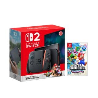 【Nintendo 任天堂】Switch 2 瑪利歐賽車世界 主機組合+Switch 超級瑪利歐兄弟 驚奇(臺灣公司貨)