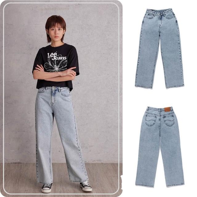 【Lee】女裝 牛仔褲 / 428 高腰舒適直筒 淺藍洗水(LB517057269)