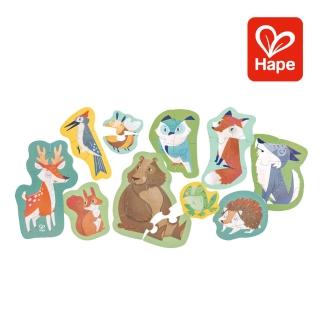 【Hape】森林動物進階拼圖(益智玩具/拼圖遊戲)