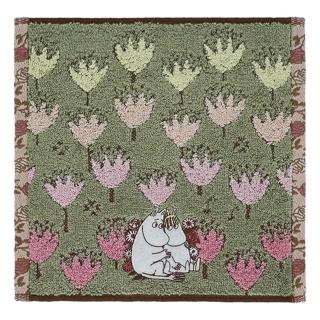 【Marushin 丸真】Moomin 刺繡純棉小方巾 手帕 嚕嚕米 感謝