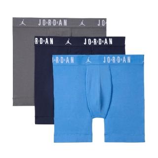 【NIKE 耐吉】內褲 Jordan Flight Boxer Brief 男款 黑 灰 藍 喬丹 3入(JD2433063AD-002)