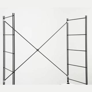【MUJI 無印良品】SUS交叉桿/深灰/84/大(大型傢俱配送.圖為灰色款示意)
