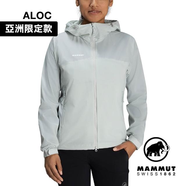 【Mammut 長毛象】Glider 2.0 WB Hooded AF 輕量防潑水連帽外套 鼠尾草銀綠 女款 #1012-00640