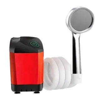 【linsen生活館】花灑 戶外洗澡神器 電動便攜式 淋浴器 電動花灑(新升級4800毫安 加厚材質 預售15天)