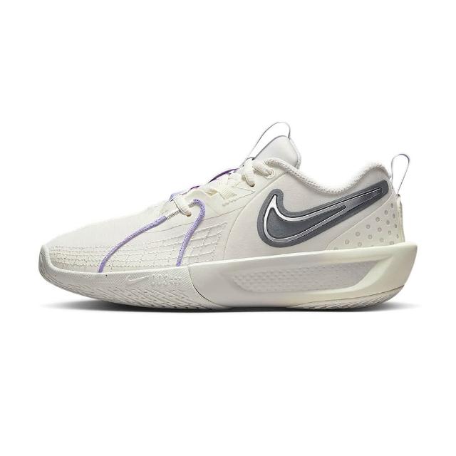 【NIKE 耐吉】G.T. Cut 3 大童 米白紫色 緩震 氣墊 運動 休閒 跑鞋 慢跑鞋 FD7033-104