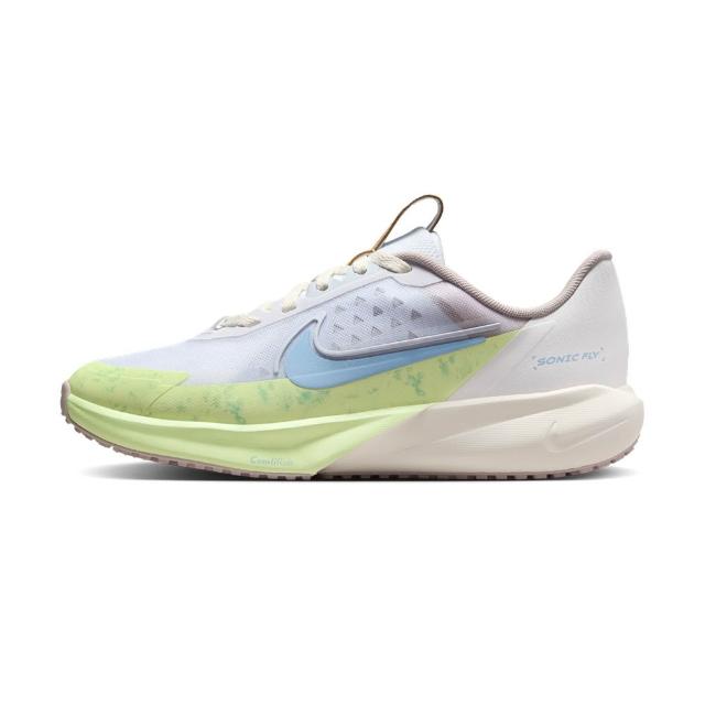 【NIKE 耐吉】Sonic Fly 大童 米黃藍色 運動 休閒 跑鞋 氣墊 緩震 慢跑鞋 IB8886-141