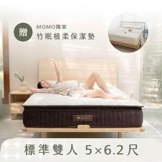 【LOVEFU 大島樂眠】慵懶樂眠床-標準雙人5尺+防水保潔墊(MOMO獨家/雙人床墊/彈力支撐/獨立筒/軟床推薦)