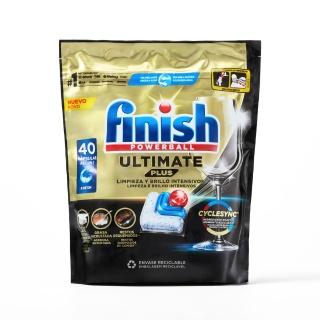 【finish】洗碗機專用 量子極淨洗碗凝珠洗碗錠 40入/包(平輸/強力去汙洗淨)