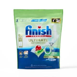 【finish】零新增洗碗凝珠100入x4包(平輸/低泡沫高效能/秒去汙漬)