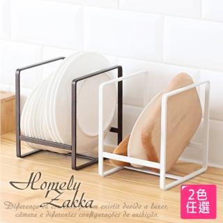 【Homely Zakka】日式簡約工藝鐵製盤架/整理置物架/瀝水收納層架 小