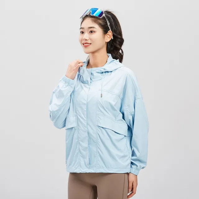 【米蘭精品】雙11優惠 防曬外套速乾冰絲連帽外套(女防曬衣5色t1ks93)