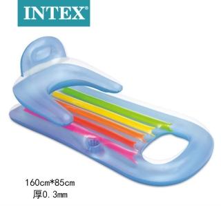 【寶盒百貨】INTEX 58802 扶手靠背豪華水中躺椅 水上充氣沙發(充氣浮排 夏天消暑 遊戲水池 收納方便)
