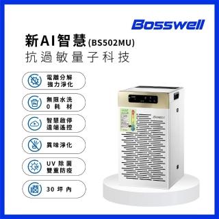 【BOSSWELL博士韋爾】雙電離Wifi 版︱獨家雙T黑科技︱過敏量子科技︱清淨療癒機 8-30坪(BS502MU)