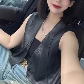 【紐約精品】現貨+預購 皮衣背心真皮夾克(羊皮短版坎肩無袖馬甲女外套a1iw5)