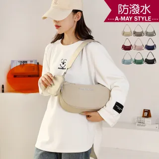 【艾美時尚】女包 側肩包 手提包 腋下包 休閒子母包防潑水尼龍手提肩背包(9色.預購)