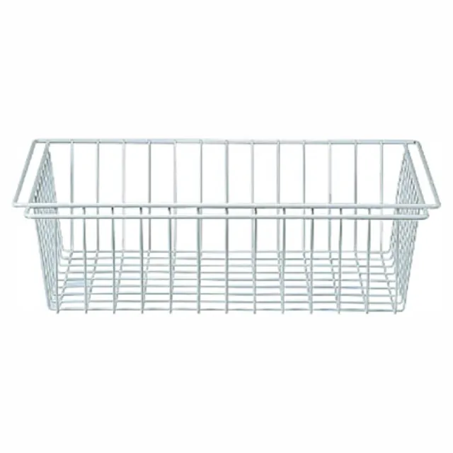 【MUJI 無印良品】SUS追加網籃/亮面淺灰/56(大型家具配送)