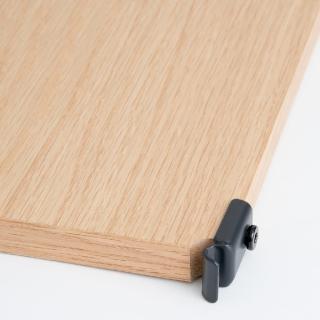 【MUJI 無印良品】SUS追加棚/橡木黑鉤/84(大型傢俱配送)