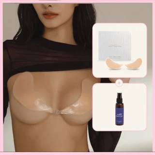 【NuBra 絕世好波】隱形內衣 NuBraX WOW! 輕挺UP大胸貼+專用潔液100ML