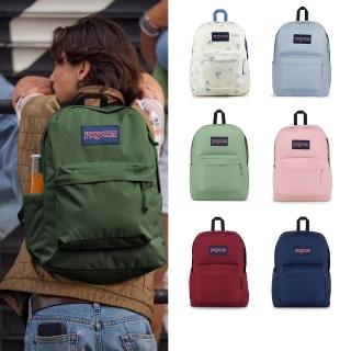 【JANSPORT】618 買一送一 SUPERBREAK PLUS 校園系列後揹包(多色任選)