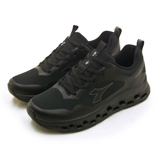 【DIADORA】男 迪亞多那 時尚氣動科技避震慢跑鞋 天步SKY STEP系列(黑 71608)
