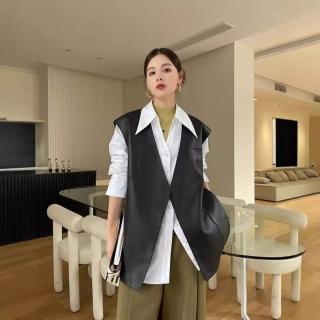 【紐約精品】現貨+預購 皮衣背心真皮夾克(羊皮春秋簡約百搭馬甲女外套a1iw1)