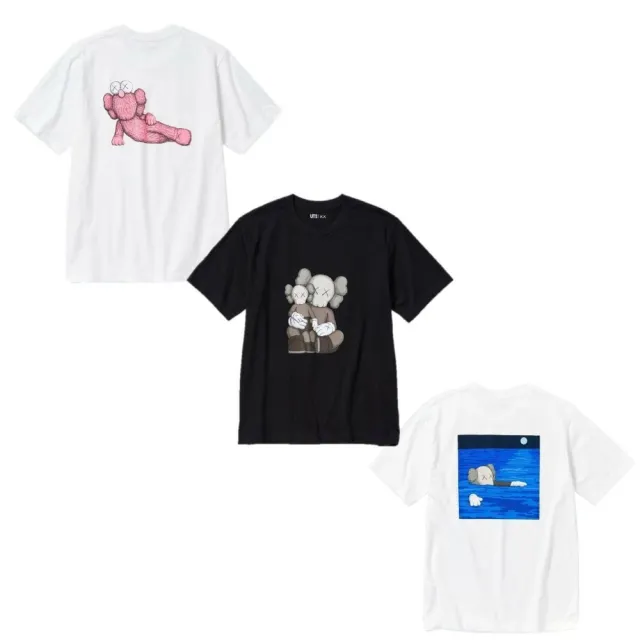 【UNIQLO】Uniqlo x Kaws 印花短袖 白粉/黑色/白藍 341-467774/775/525