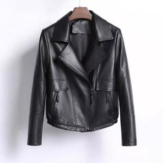 【紐約精品】現貨+預購 真皮皮衣羊皮夾克(短版機車夾克黑色女外套a1iw20)