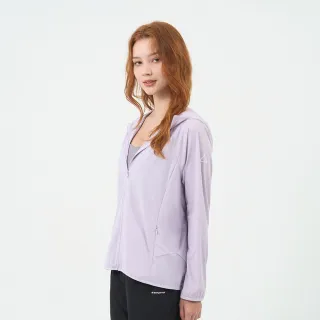 【GIORDANO 佐丹奴】女裝冰涼感抗UV防曬連帽外套 G-MOTION系列(32 蘭花瓣紫)
