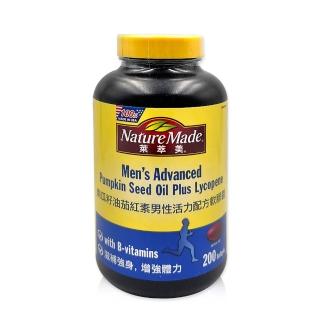 【NatureMade 萊萃美】南瓜籽油茄紅素男性活力軟膠囊 200粒(效期:2025/12/09)