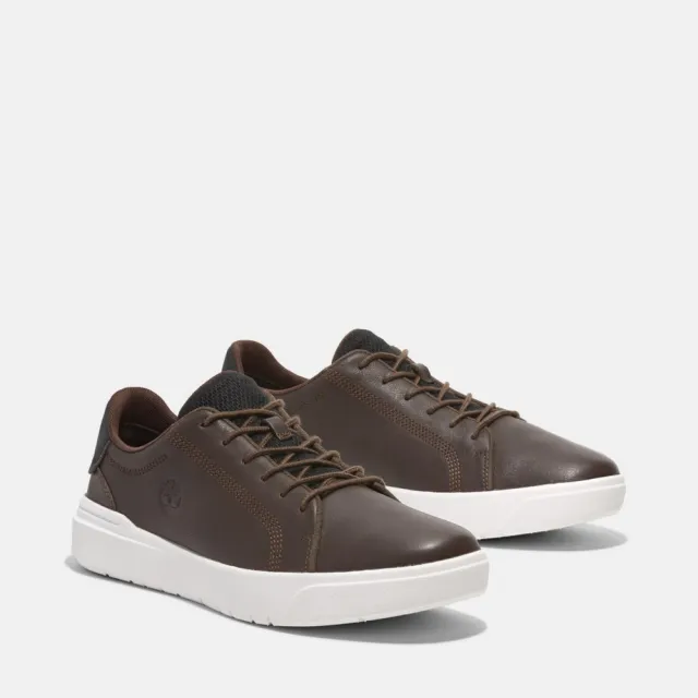 【Timberland】男款深棕色低筒休閒鞋(A41F7W01)