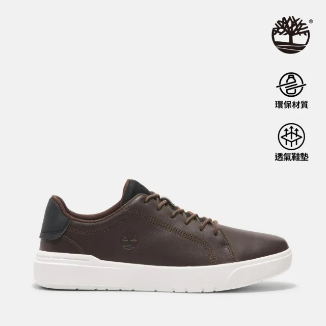 【Timberland】男款深棕色低筒休閒鞋(A41F7W01)