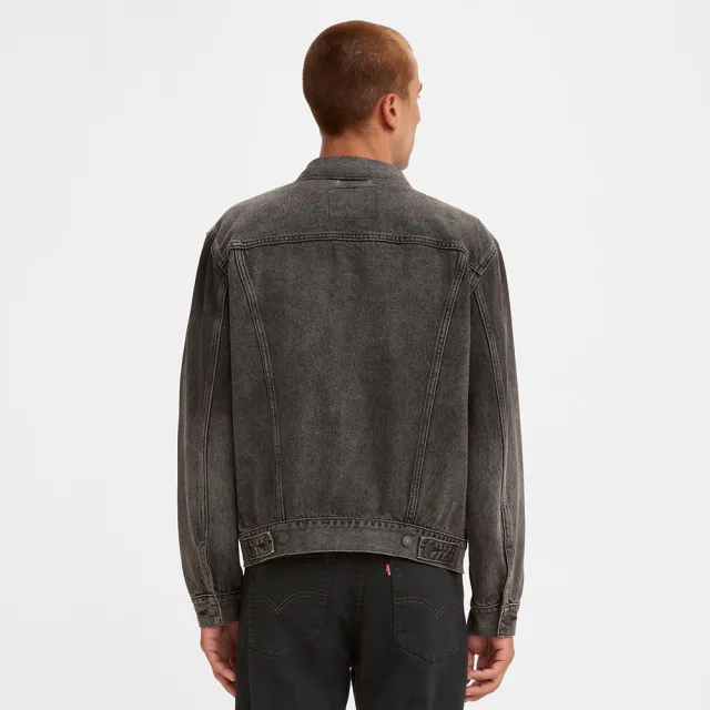 【LEVIS】男款 牛仔外套 / Type 3 經典修身版型 / 黑灰水洗 熱賣單品 72334-0601