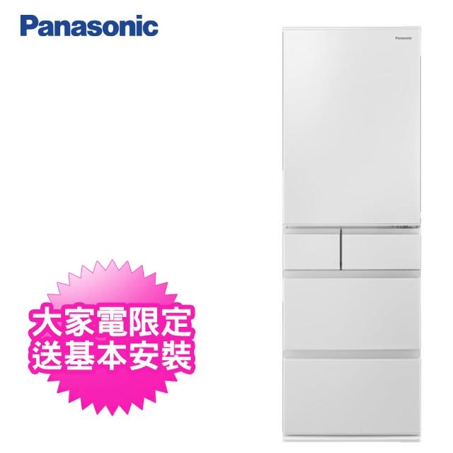 【Panasonic 國際牌】日本製406公升一級能效五門變頻冰箱(NR-E417XT-W1)