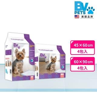 【美國BV Pets】1.5kg 厚款 家用標準型寵物尿布墊-4包(寵物尿墊/尿布/尿片/犬貓適用)