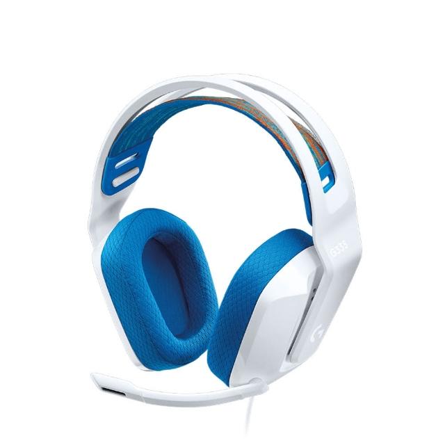 【Logitech G】G335輕盈電競耳機麥克風(白色)