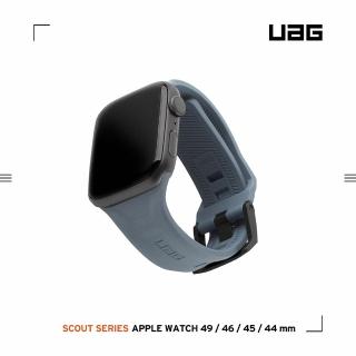 【UAG】Apple Watch 42/44/45/46/49mm 潮流矽膠錶帶-天空藍(手錶帶)