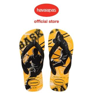 【havaianas 哈瓦仕】拖鞋 童鞋 兒童 夾腳拖 潮流運動 籃球 Kids Athletic 橘黃 4127273-1740K(哈瓦士)