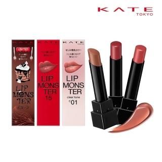 【KATE 凱婷】怪獸級持色唇膏3入組 20色任選/(獨家技術持色不沾 高保濕 新色上市)