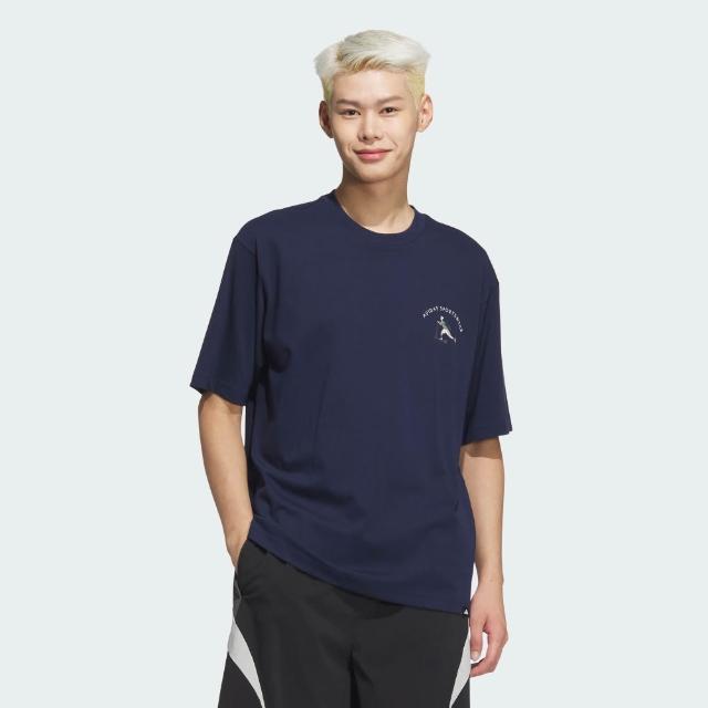 【adidas 愛迪達】短袖上衣 男 寬鬆 亞規 GFX SS TEE 黑 JL6060